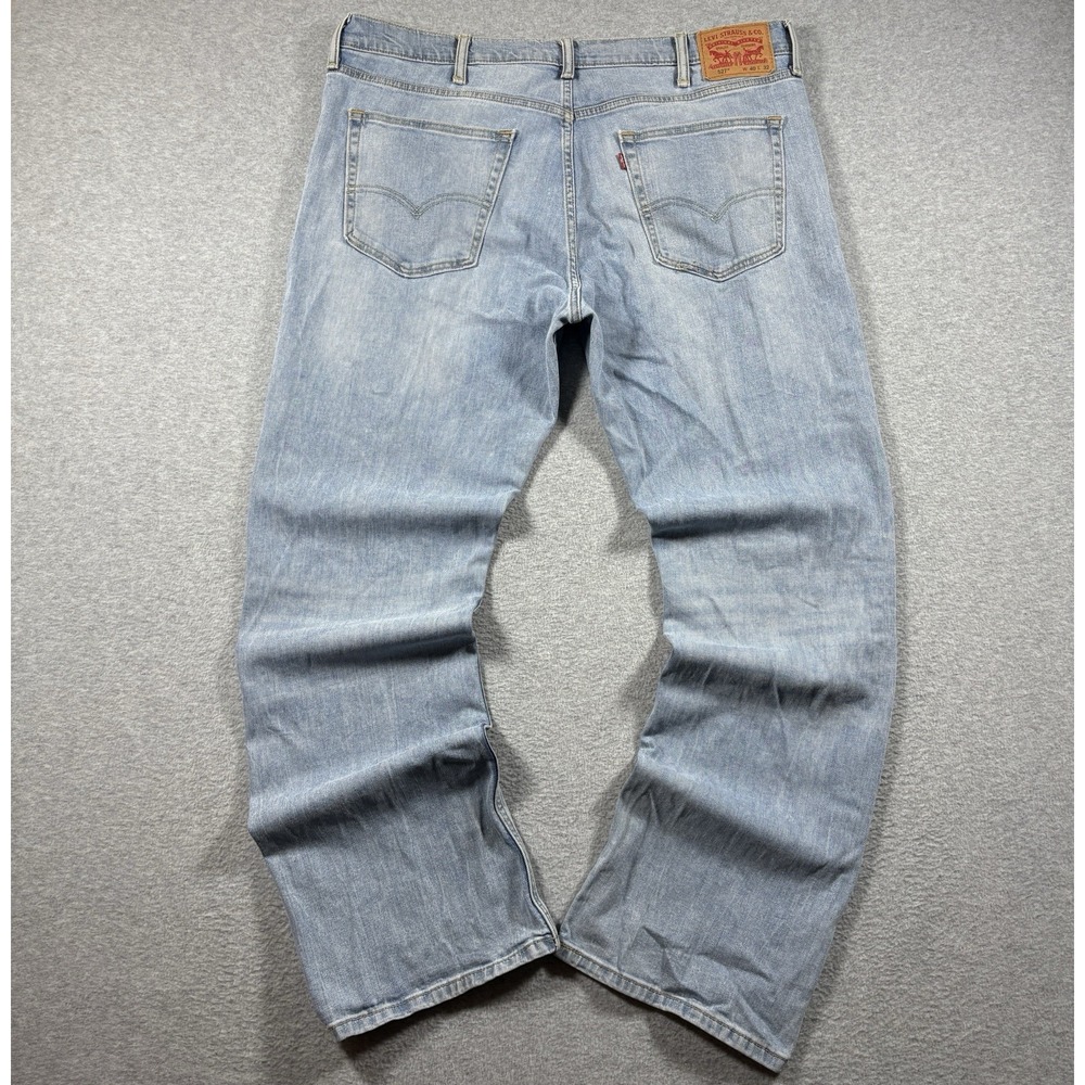 Levi's 527 Slim Bootcut Jeans Mens 40x32 Light Wash Denim Pants Western Cowboy